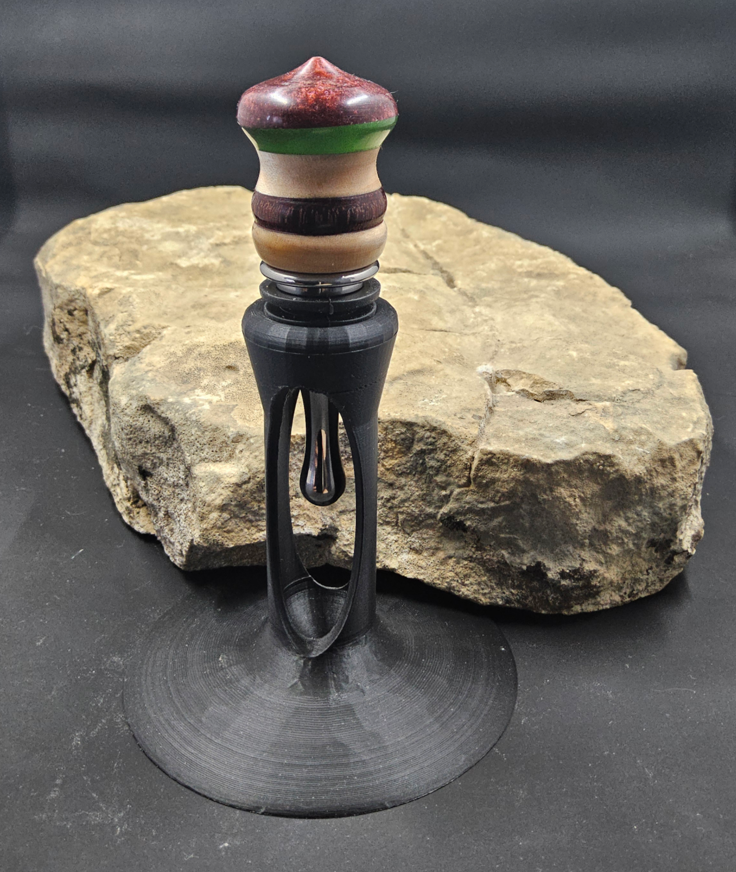 Hand Turned Maple & Resin Bottle Stopper