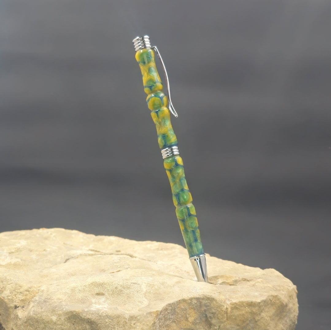 3D Honeycomb Fiona Slim Twist Pen