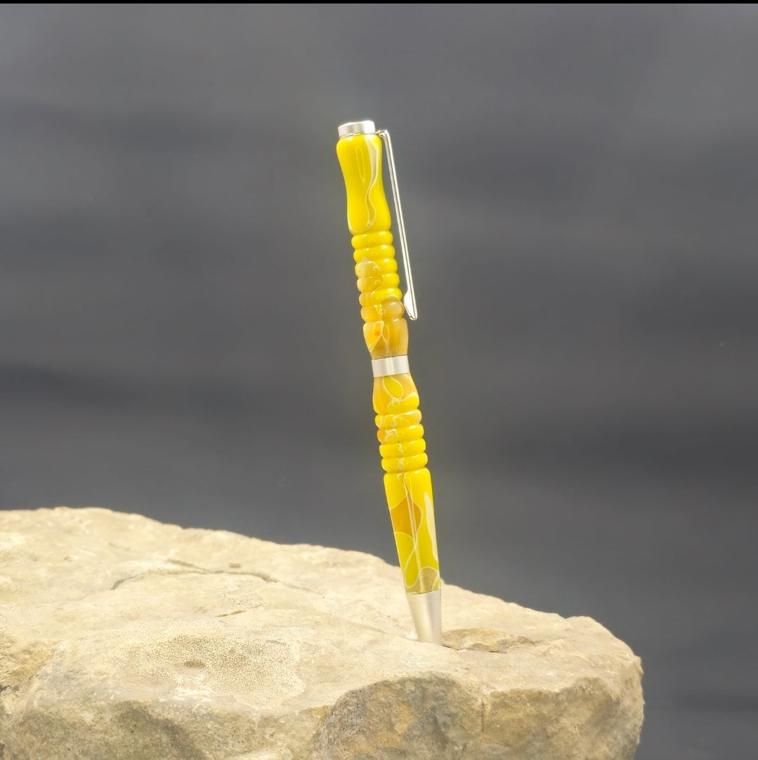 Yellow Slimline Twist Pen