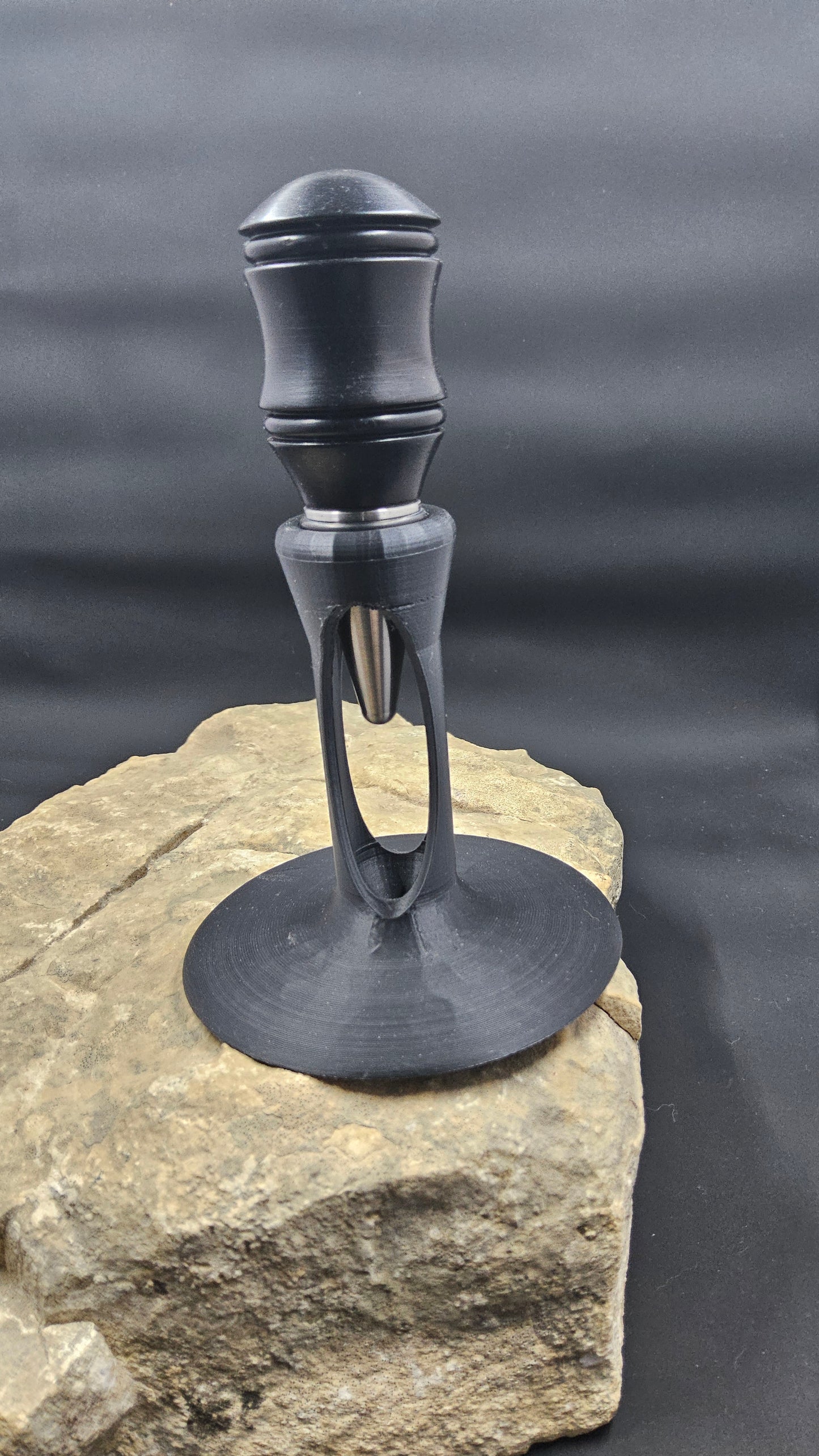 Hand Turned Ebony Bottle Stopper