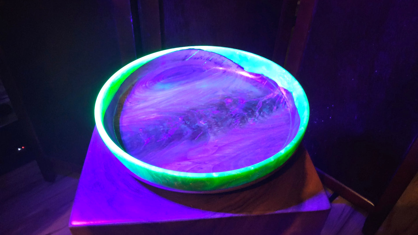 Walnut Crotch and Resin Bowl