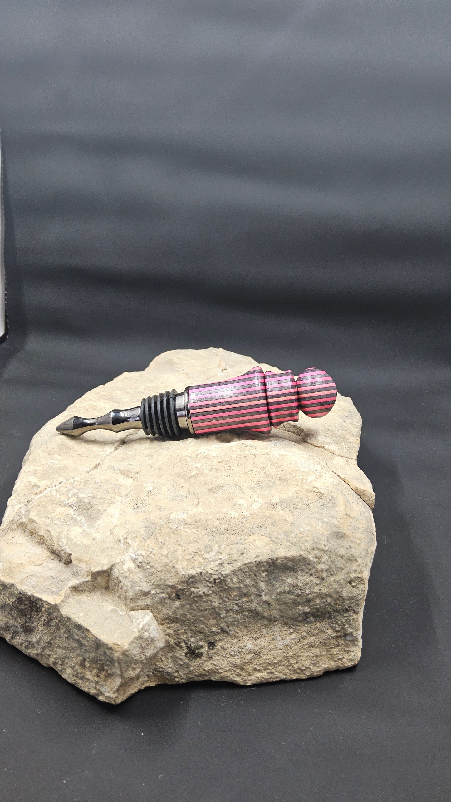 Hand Turned Colored Plywood Bottle Stopper