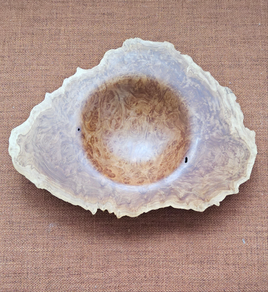 Australian Brown Malee Burl Winged Bowl
