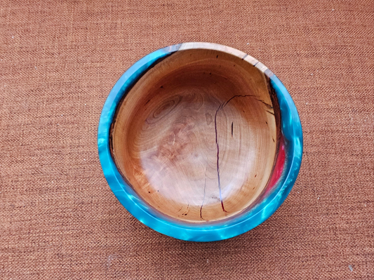 Cherry Crotch and Resin Bowl