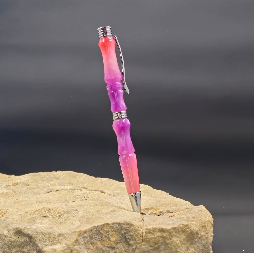 Red/Purple crushed acrylic  Fiona Slimline