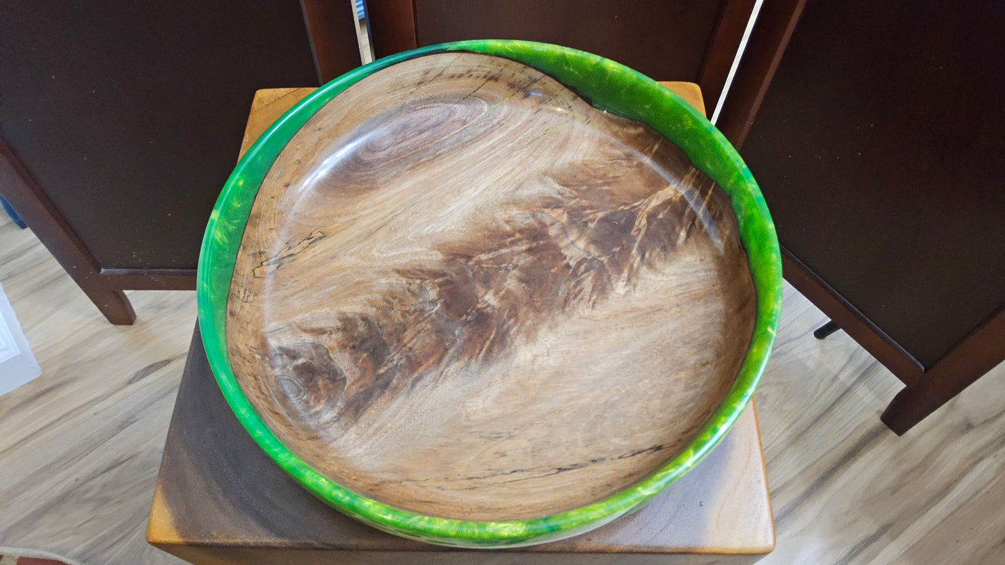 Walnut Crotch and Resin Bowl