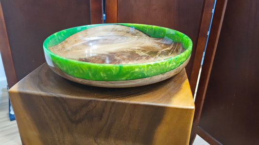 Walnut Crotch and Resin Bowl
