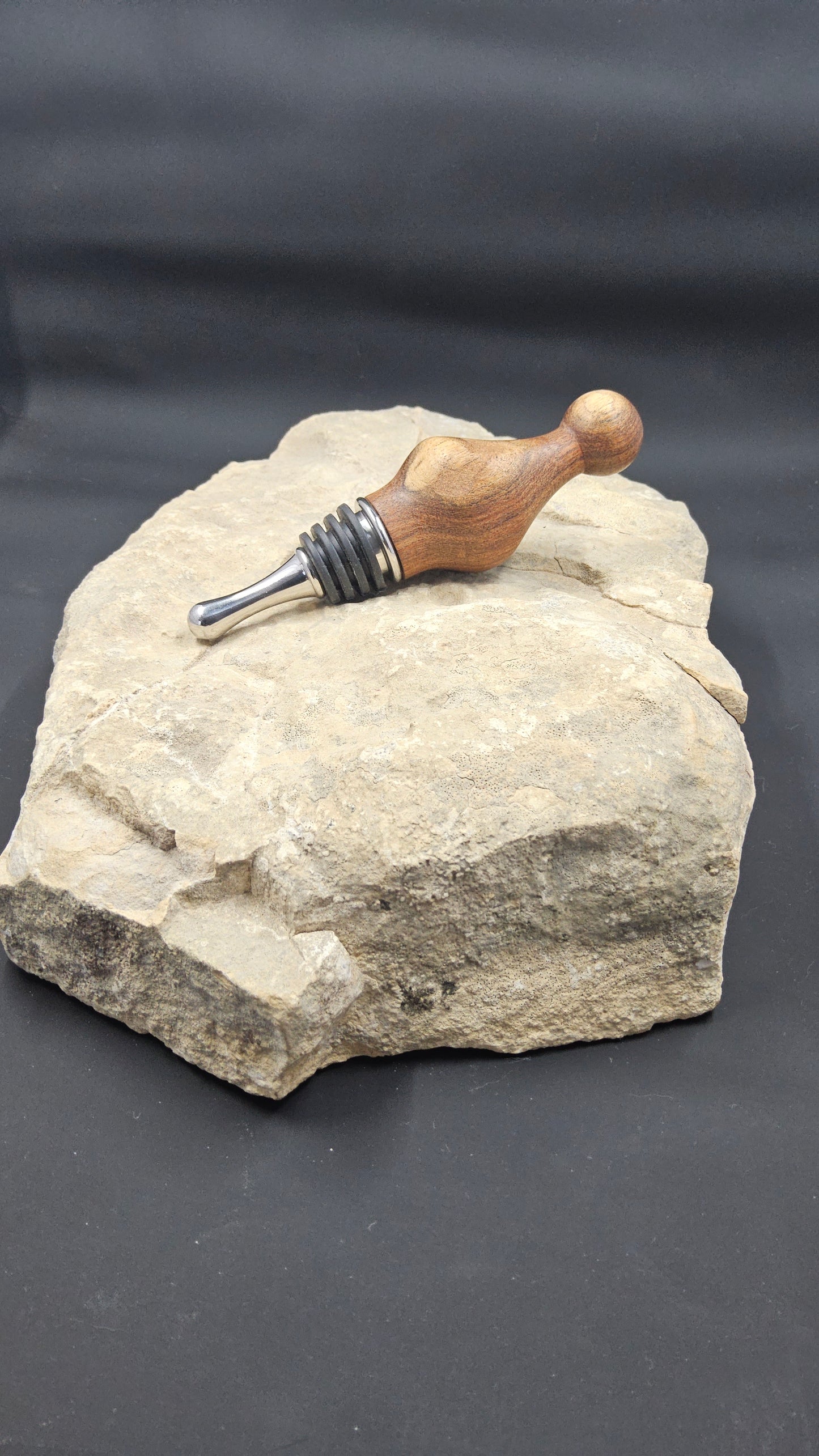 Hand Turned Walnut Bottle Stopper
