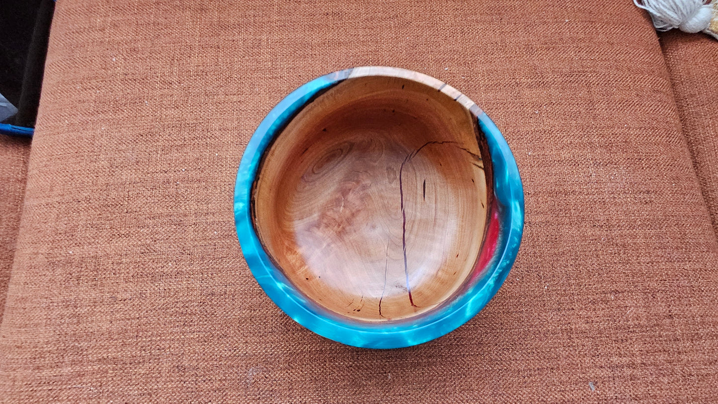 Cherry Crotch and Resin Bowl