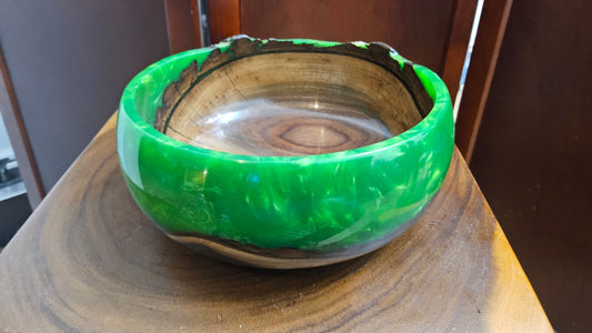 Walnut Crotch and Resin Bowl