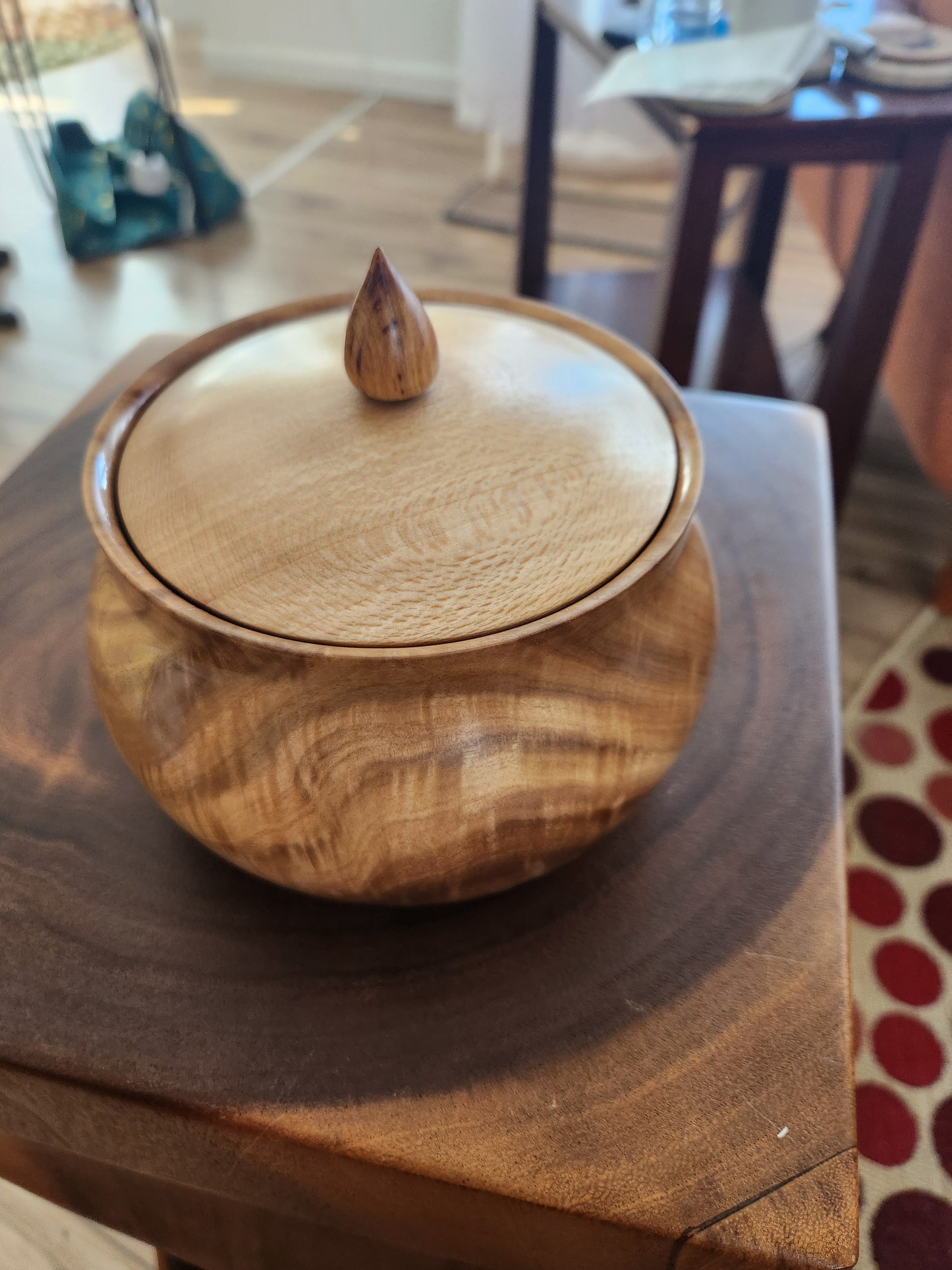 Ash and sycamore lidded Hollowform